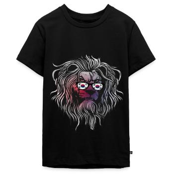 Corée du Sud - T-shirt Premium bio Ado - noir - Devant - AI Model Teenager Male light (155cm)