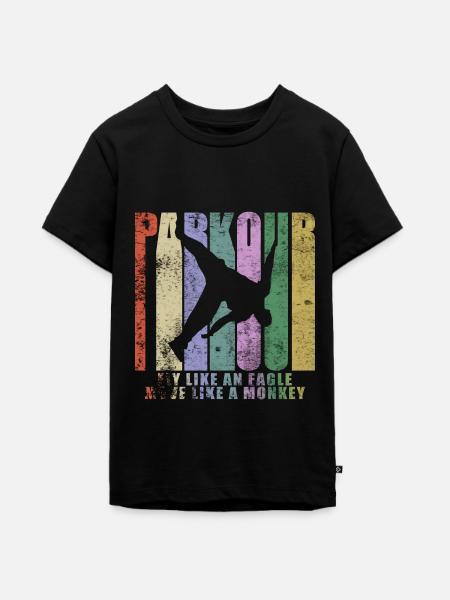 Parkour Freerunner Traceur Le Parcour - Teenager Premium Bio T-Shirt - Schwarz
