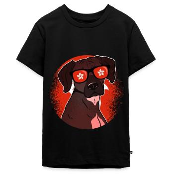Hong Kong - Teenager Premium Organic T-Shirt - black - Front - AI Model Teenager Male light (155cm)