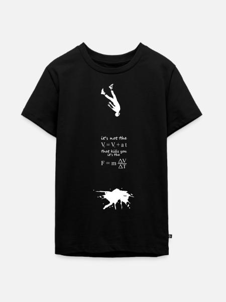 Physikalische Gleichung - Teenager Premium Bio T-Shirt - Schwarz