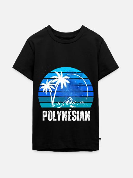 POLYNESISCHEN - Teenager Premium Bio T-Shirt - Schwarz