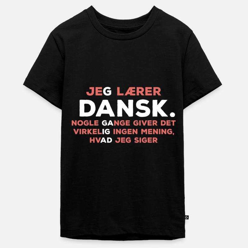 Apprendre le danois - T-shirt Premium bio Ado - noir