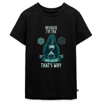 Pen and Paper Geschenkidee Rollenspiel - Teenager Premium Bio T-Shirt - Schwarz - Vorne - AI Model Teenager Male light (155cm)
