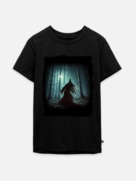 Baba Yaga - Slawischer Albtraum - Teenager Premium Bio T-Shirt - Schwarz