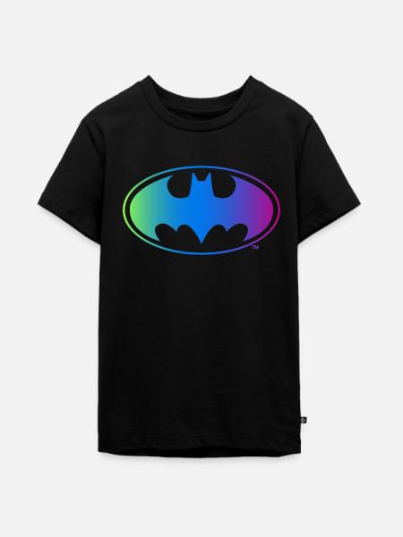 Batman Neon Logo bunt - Teenager Premium Bio T-Shirt - Schwarz