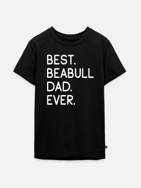 Beabull Dad - Teenager Premium Bio T-Shirt - Schwarz