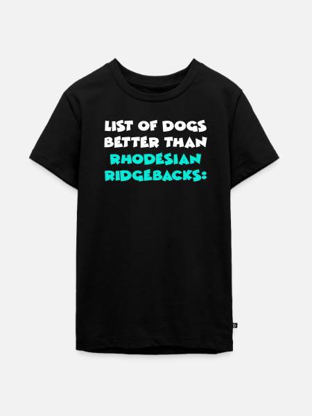 Rhodesian Ridgeback - Teenager Premium Bio T-Shirt - Schwarz