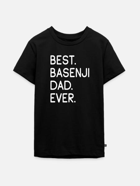 Basenji - Teenager Premium Bio T-Shirt - Schwarz