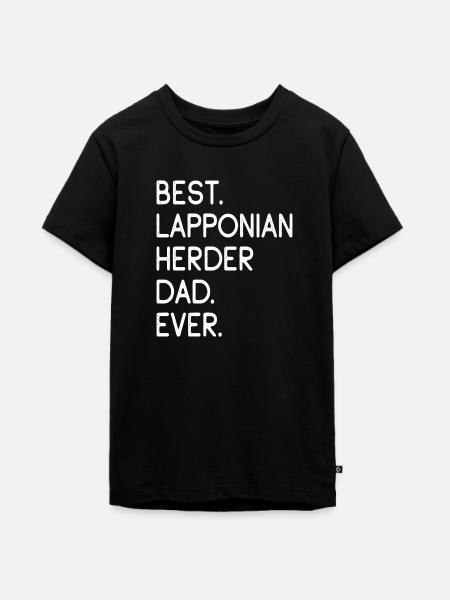 Lapponian Herder Dad - Teenager Premium Bio T-Shirt - Schwarz