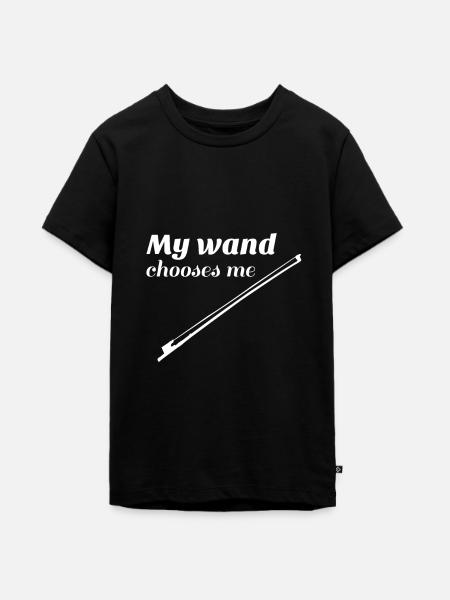 Geige - Teenager Premium Bio T-Shirt - Schwarz