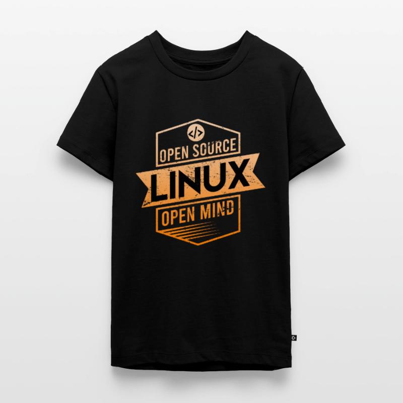 Linux Open Source Open Mind Betriebssystem Teenager Premium Bio T-Shirt