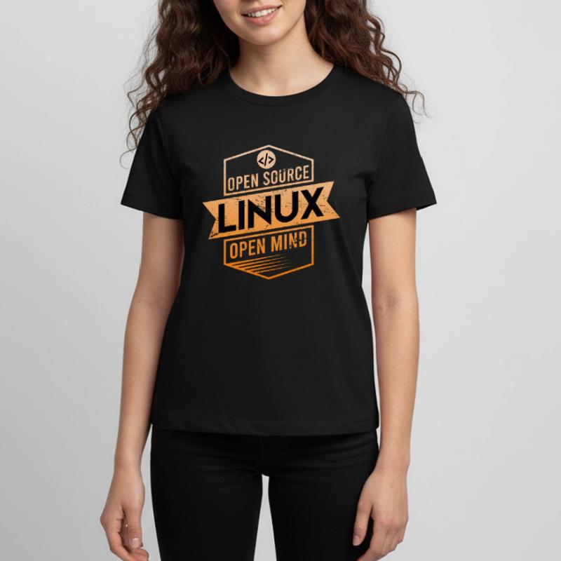 Linux Open Source Open Mind Betriebssystem Teenager Premium Bio T-Shirt