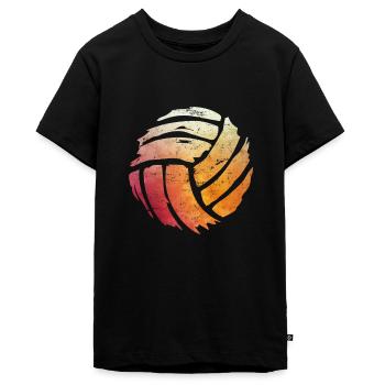 Volleyballer Volleyball Volleyballmannschaft - Teenager Premium Bio T-Shirt - Schwarz - Vorne - AI Model Teenager Male light (155cm)