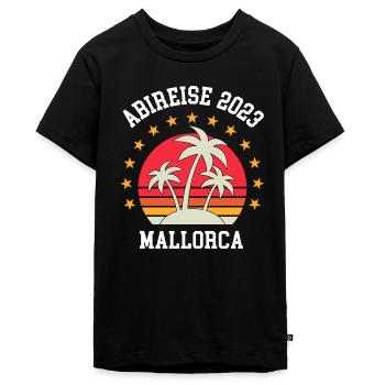 Mallorca 2023 Abireise Klassenfahrt Abi Abifahrt - Teenager Premium Bio T-Shirt - Schwarz - Vorne - AI Model Teenager Male light (155cm)