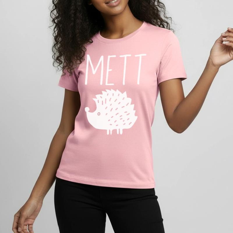 Mettigel Mett Igel Hackfleisch Fleischesser Hackk Teenager Premium Bio T-Shirt