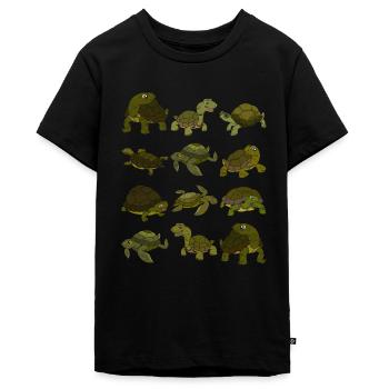 Schildkröte - Teenager Premium Bio T-Shirt - Schwarz - Vorne - AI Model Teenager Male light (155cm)