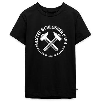 Schmied Metallbauer Schlosser - Teenager Premium Bio T-Shirt - Schwarz - Vorne - AI Model Teenager Male light (155cm)
