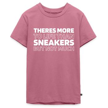 Sneakers Il y a plus à la vie - T-shirt Premium bio Ado - mauve - Devant - AI Model Teenager Male light (155cm)