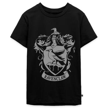 Harry Potter Ravenclaw Wappen - Teenager Premium Bio T-Shirt - Schwarz - Vorne - AI Model Teenager Male light (155cm)