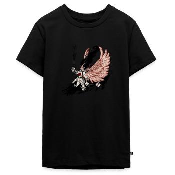 Path - Teenager Premium Organic T-Shirt - black - Front - AI Model Teenager Male light (155cm)