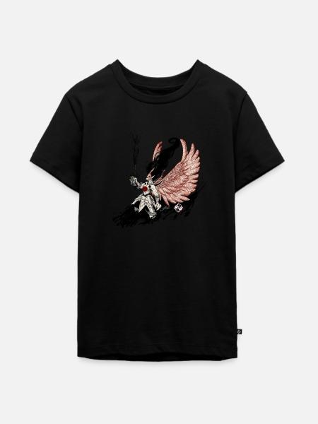 Pfad - Teenager Premium Bio T-Shirt - Schwarz