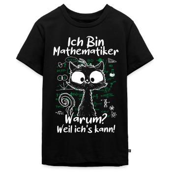 Ich Bin Mathematiker Weil Ich Es Kann - Teenager Premium Bio T-Shirt - Schwarz - Vorne - AI Model Teenager Male light (155cm)