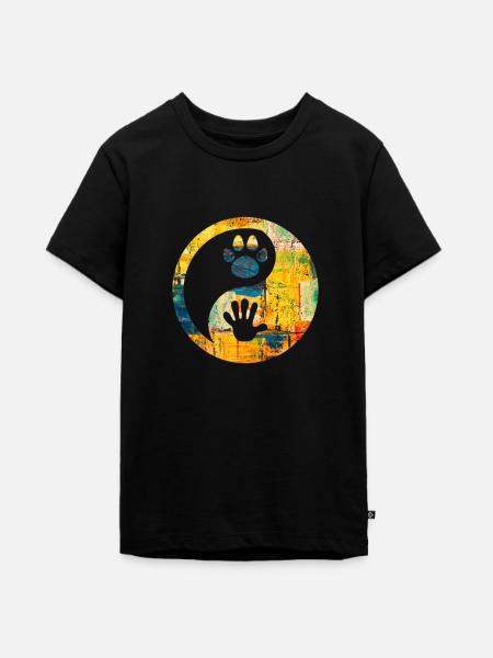 Tierschutz - Teenager Premium Bio T-Shirt - Schwarz
