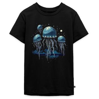 Qualle - Teenager Premium Bio T-Shirt - Schwarz - Vorne - AI Model Teenager Male light (155cm)
