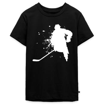 Hockey sur glace Hommes Hockey sur glace Hockey sur glace - T-shirt Premium bio Ado - noir - Devant - AI Model Teenager Male light (155cm)