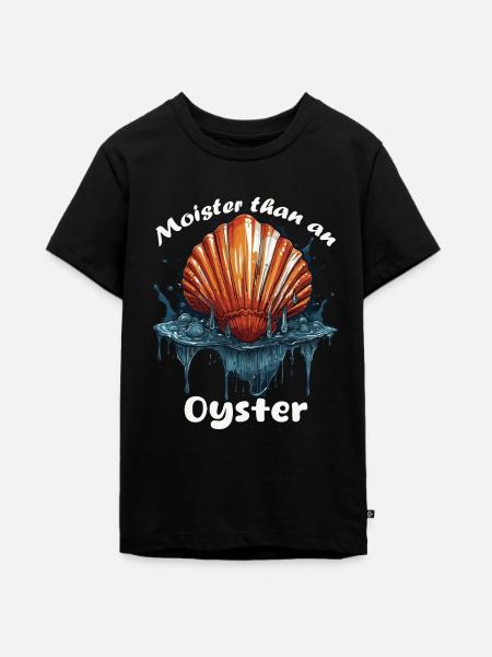 Feuchter als eine Auster - Teenager Premium Bio T-Shirt - Schwarz