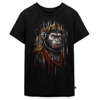 Caesar Ape - T-shirt Premium bio Ado - noir - Devant - AI Model Teenager Male light (155cm)