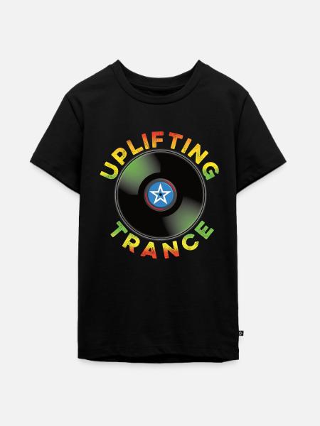 Uplifting Trance - musik - Teenager Premium Bio T-Shirt - Schwarz