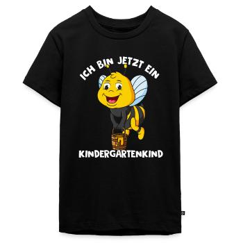 Kindergartenkind 2022 Biene Kindergarten Start 202 - Teenager Premium Bio T-Shirt - Schwarz - Vorne - AI Model Teenager Male light (155cm)