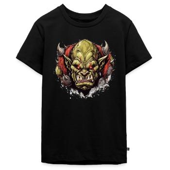 Monster Monster Demon Devil Vampire Guhl Zombie - Teenager Premium Organic T-Shirt - black - Front - AI Model Teenager Male light (155cm)