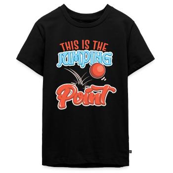 Lustiger Denglisch Spruch Denglisch Sprüche - Teenager Premium Bio T-Shirt - Schwarz - Vorne - AI Model Teenager Male light (155cm)