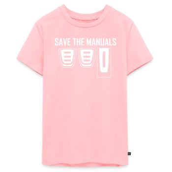 Save The Manuals Manual Gear Shift Tuning - Teenager Premium Organic T-Shirt - rose - Front