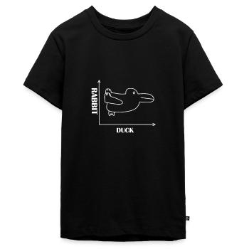 Ostern Osterhase Hase Ente - Teenager Premium Bio T-Shirt - Schwarz - Vorne - AI Model Teenager Male light (155cm)