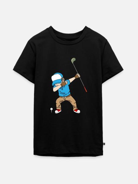 Golf Golfer - Teenager Premium Bio T-Shirt - Schwarz