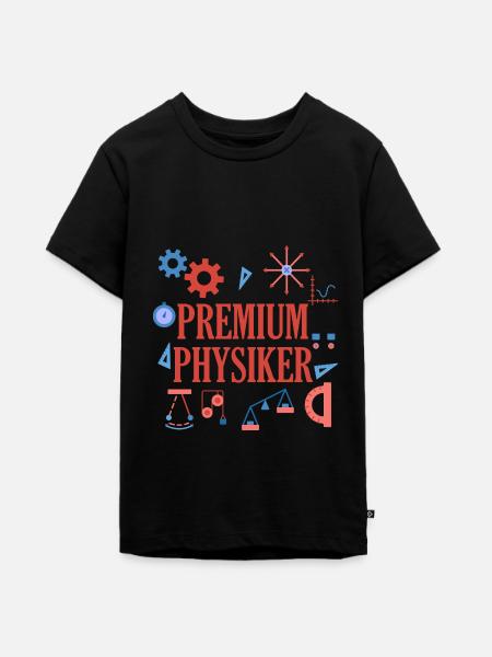 Physik - Teenager Premium Bio T-Shirt - Schwarz