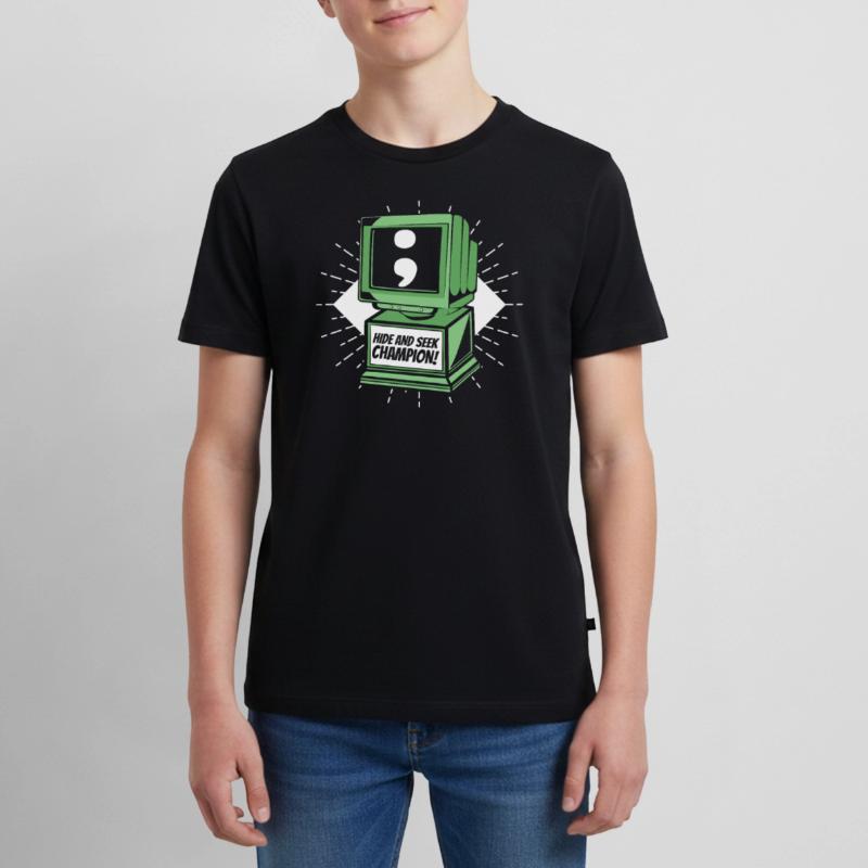 Hide And Seek Champion Software Engineer Coder Teenager Premium Organic T-Shirt