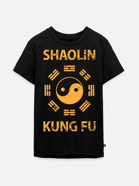Shaolin Kung Fu - Teenager Premium Bio T-Shirt - Schwarz