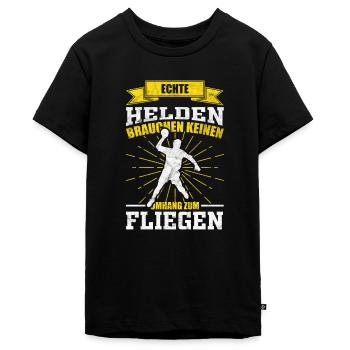 Handball Handball Handball - Teenager Premium Bio T-Shirt - Schwarz - Vorne - AI Model Teenager Male light (155cm)