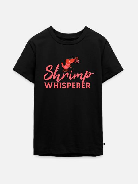 Shrimp Whisperer - Teenager Premium Bio T-Shirt - Schwarz