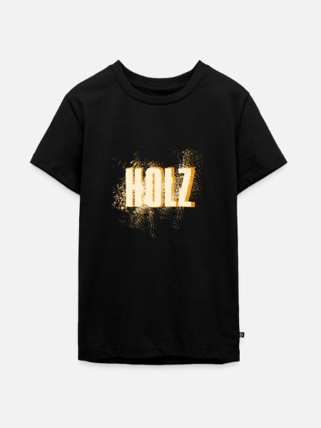 Holz - Teenager Premium Bio T-Shirt - Schwarz