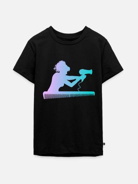 Friseurin - Teenager Premium Bio T-Shirt - Schwarz
