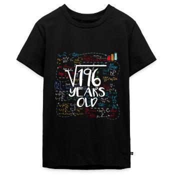 Wurzel 196 Jahre Alt Kinder 14.Geburtstag 14 Kinde - Teenager Premium Bio T-Shirt - Schwarz - Vorne - AI Model Teenager Male light (155cm)