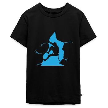 Klettern - Teenager Premium Bio T-Shirt - Schwarz - Vorne - AI Model Teenager Male light (155cm)
