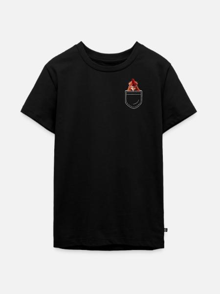 Huhn  - Teenager Premium Bio T-Shirt - Schwarz