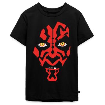 Star Wars Rotes Sith-Gesicht  - Teenager Premium Bio T-Shirt - Schwarz - Vorne - AI Model Teenager Male light (155cm)