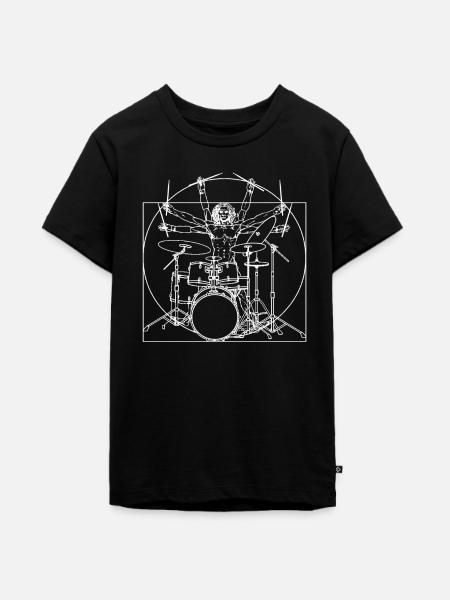 Schlagzeug - Teenager Premium Bio T-Shirt - Schwarz